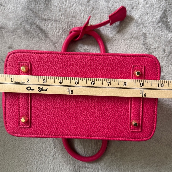 Bright Rose Pink Top Handle Satchel 💖✨ New Without Tags - Picture 9 of 10
